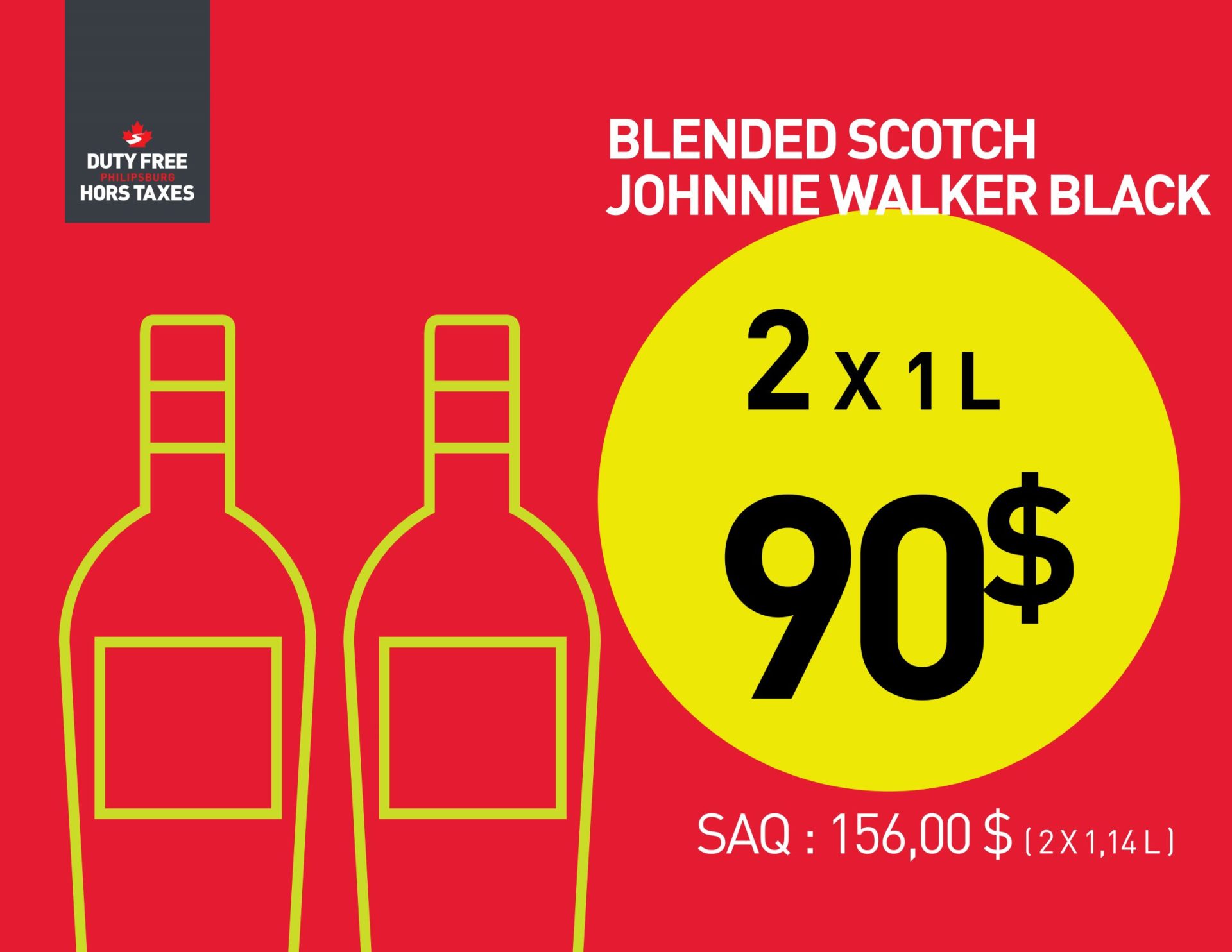 Johnnie Walker Black Label (2 X 1L)