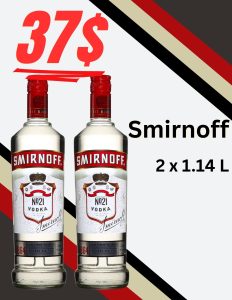 SMIRNOFF VODKA G.P.(2X1.14L)
